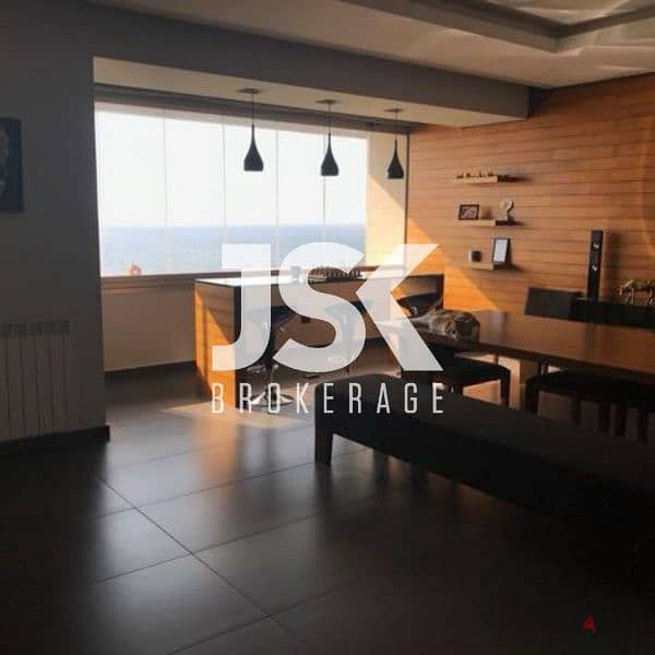 L16828 - Apartment With Seaview For Rent in Dbayeh 0