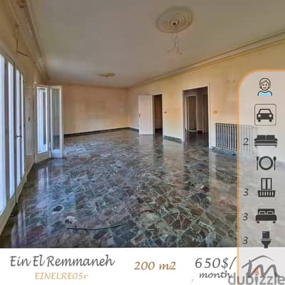 Ain El Remmeneh | 3 Bedrooms Apartment | Balconies | Catchy Rental