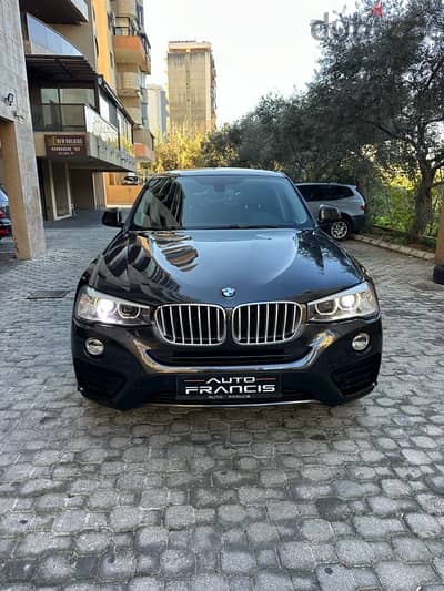 BMW X4 2016 gray on black (company source)