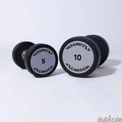 technogym dumbells serie new from 5 kg to 40 kg