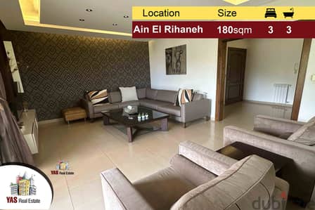 Ain El Rihaneh 180m2 | Decorated Flat | Cozy | Mountain View | EL |