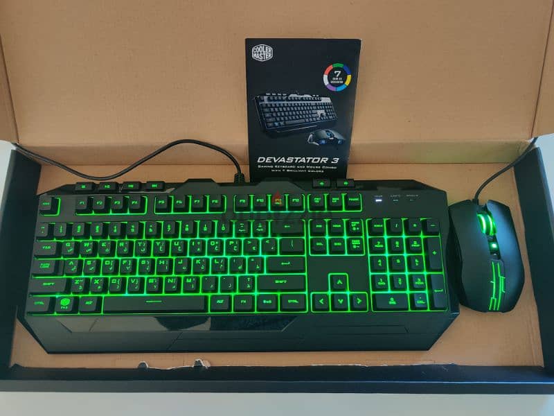 CoolerMaster gaming keyboard and mouse combo 2