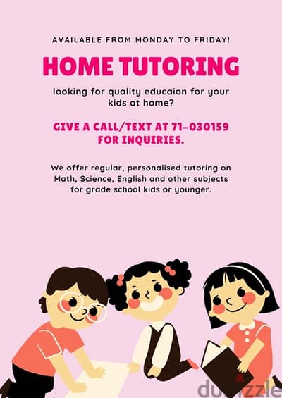 Home tutoring