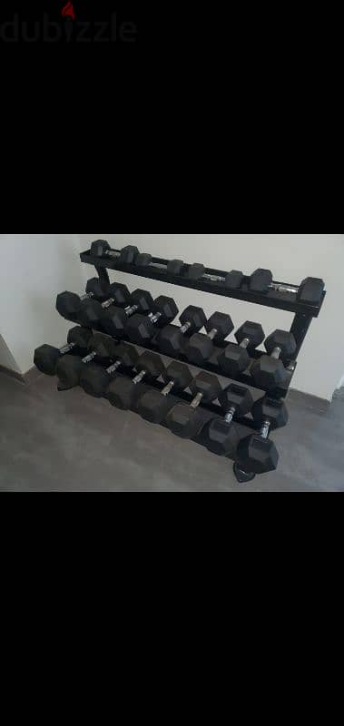 370 kg complet Hex dumbbells set 1.5 usd / kg 1