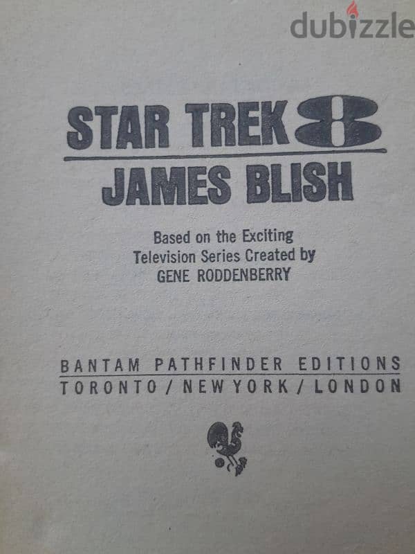 Rare 1972 STAR TREK 8 Bantam edition USA James Blish check pics. 3