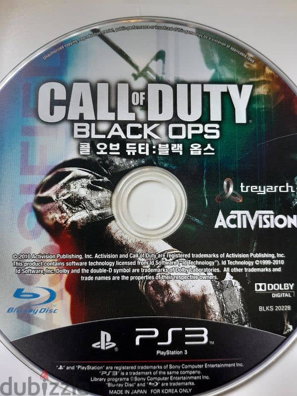 ps3 Balck Ops Call of Duty made for korea special edition eng. 3