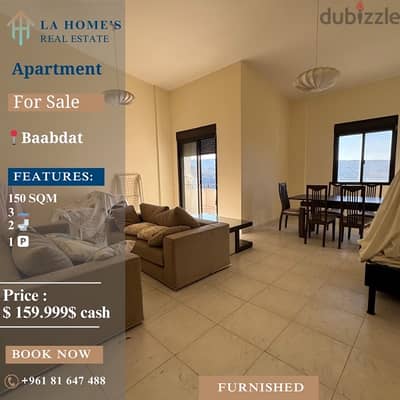 apartment for sale in baabdat شقة للبيع في بعبدات