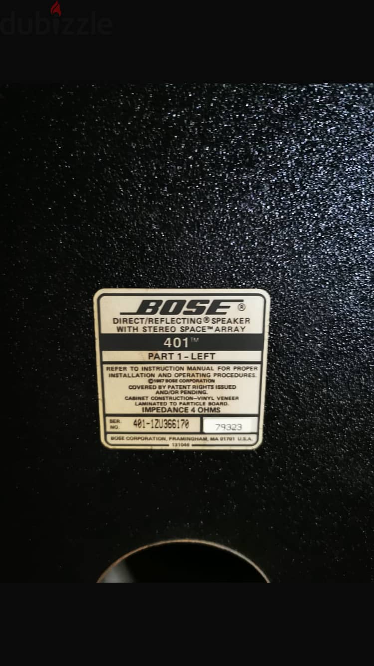 BOSE 401(TM) Speakers 5