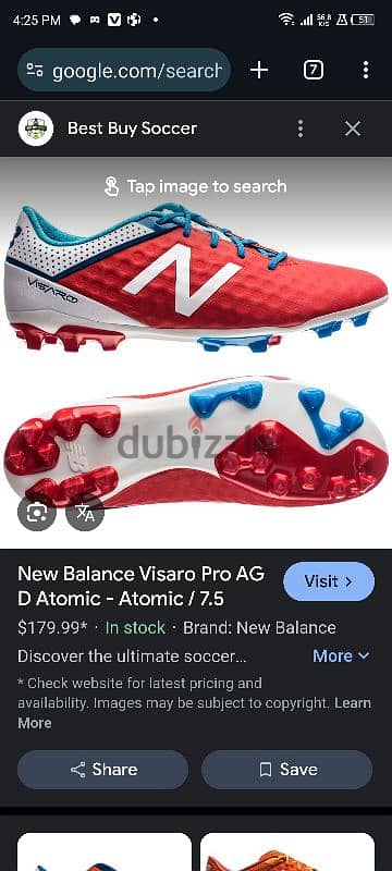 New Balance Visaro Football Shoes for Sale – Excellent Condition!" 6