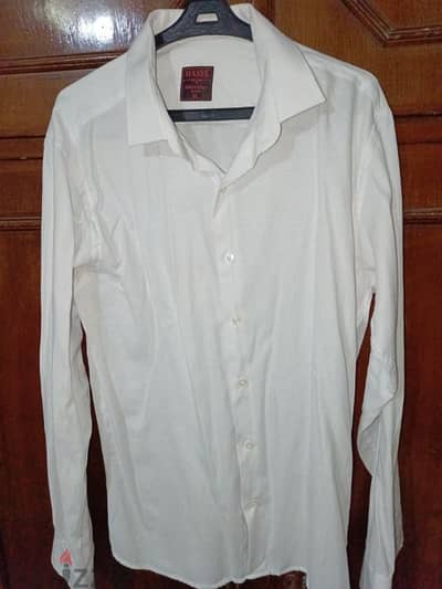 Hasse slim fit white shirt