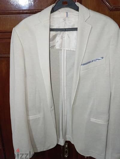 zara beige blazer size 50