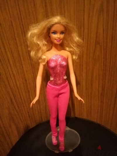 Barbie LOVE HORSE Glitter molded wearing as new doll, bend legs +Shoes