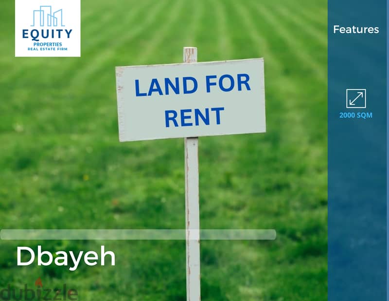 2000 SQM Land For Rent In Dbayeh Prime Location #FR135043 0