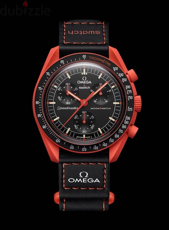 OMEGA X SWATCH MISSION ON EARTH “LAVA”- 2YEARS WARRANTY + RUBBER STRAP 1