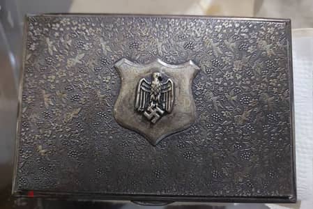 German Nazi Silver Plated Box era of WW2 Adolf Hiter