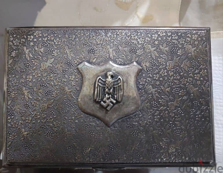 German Nazi Silver Plated Box era of WW2 Adolf Hiter 1