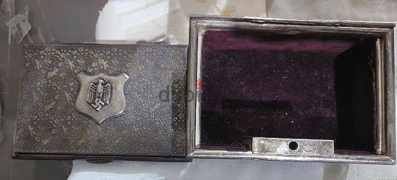 German Nazi Silver Plated Box era of WW2 Adolf Hiter 3