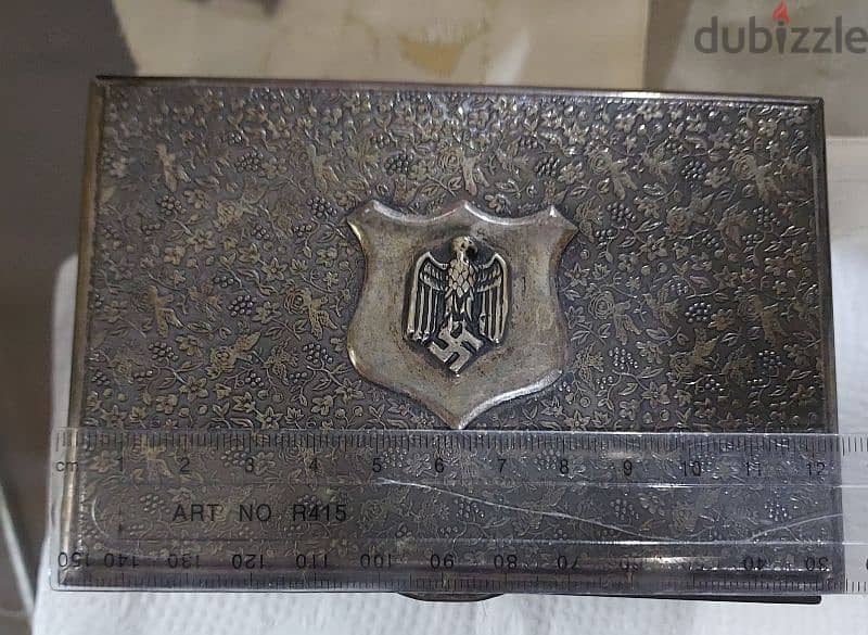 German Nazi Silver Plated Box era of WW2 Adolf Hiter 5