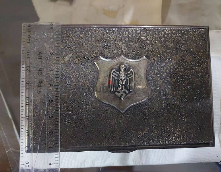 German Nazi Silver Plated Box era of WW2 Adolf Hiter 6