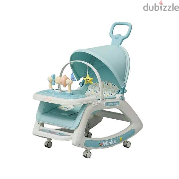 Baby Foldable Rocking Chair With Table & Music 2