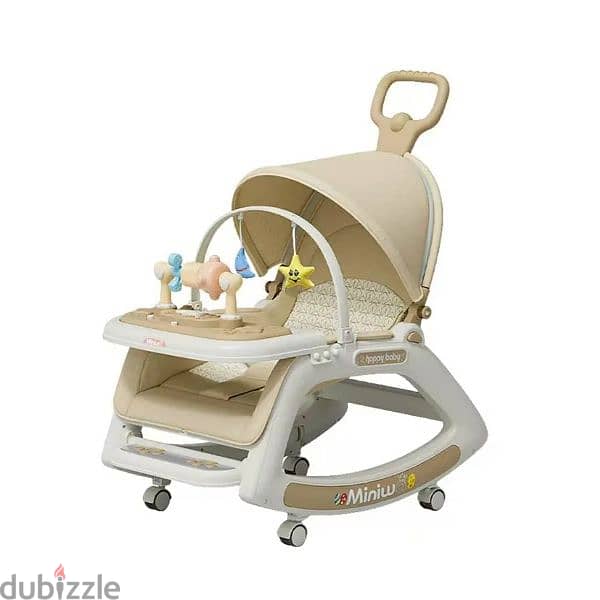 Baby Foldable Rocking Chair With Table & Music 4