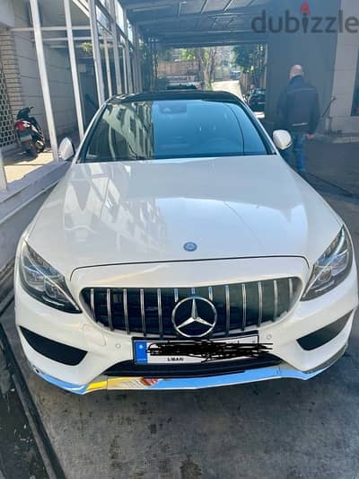 Mercedes C300 AMG Line 2015 4 Matic White Panoramic