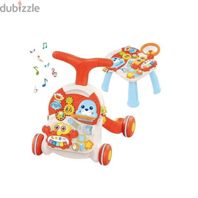 2 In 1 Baby Push Walker With Educational Activity