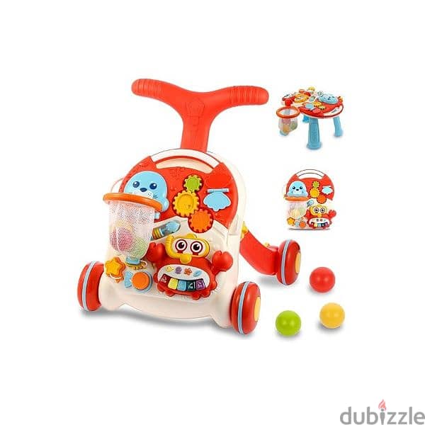 2 In 1 Baby Push Walker With Educational Activity 2