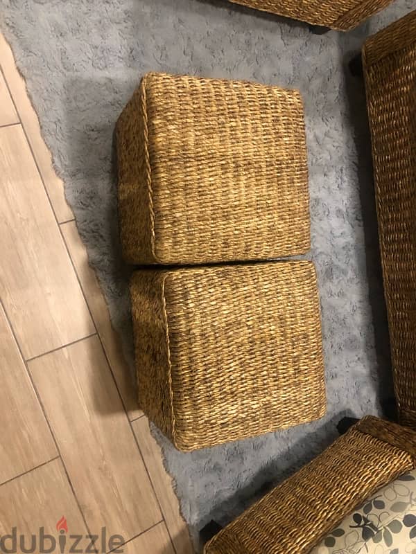 bamboo rattan set(خيزران) in excellent condition . 380$ 6