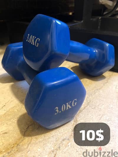 New dumbbells 3kg each