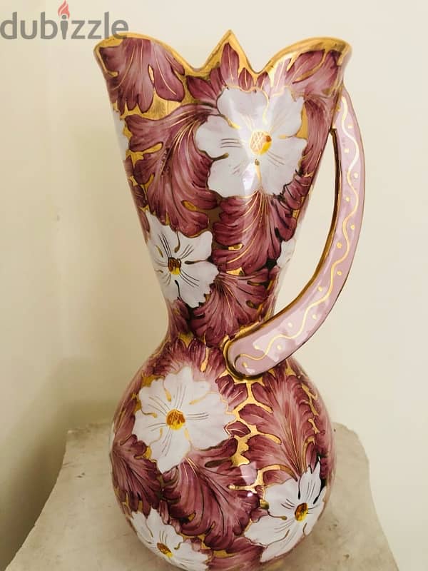 Vase Italian Antique Grezia Deruta 1990 1