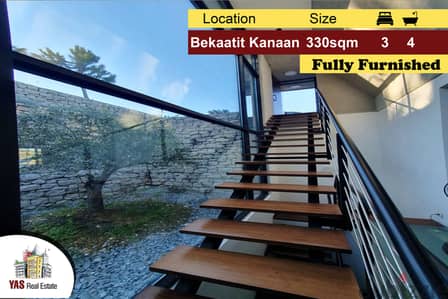 Bekaatit Kanaan 330m2 | Furnished Villa | Unbeatable View |  KH |