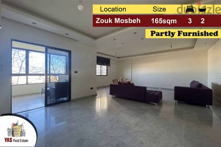 Zouk Mosbeh 165m2 | Open View | Partly Furnished | Luxury | EL |