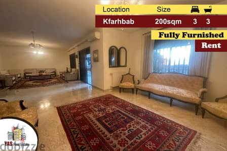 Kfarhbab 200m2 | 100m2 Terrace/Garden | Rent | Fully Furnished |RA/IV