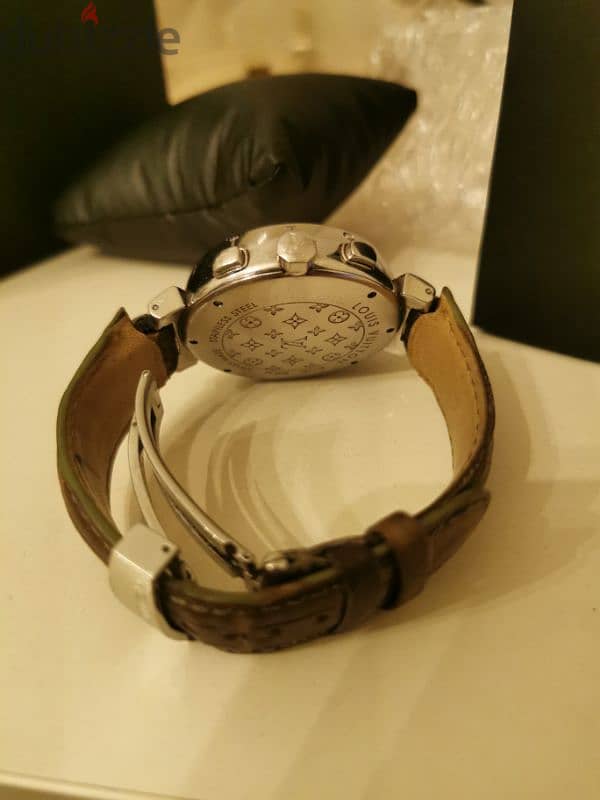 Louis Vuitton Brown Tambour Automatic Mens Wristwatch 3