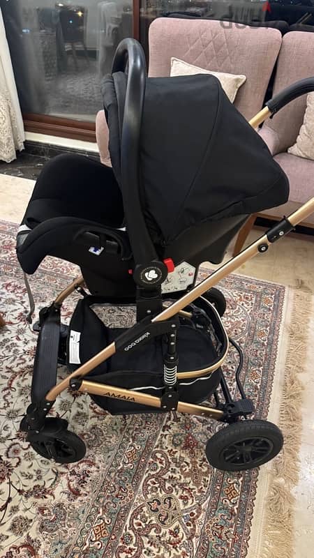 kikaboo amaia stroller with carseat 11