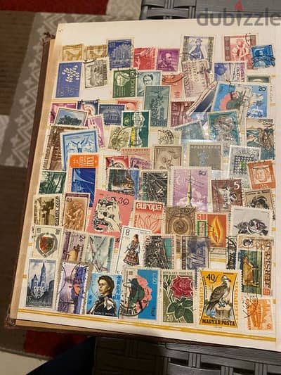 100+ Stamps from all over the world