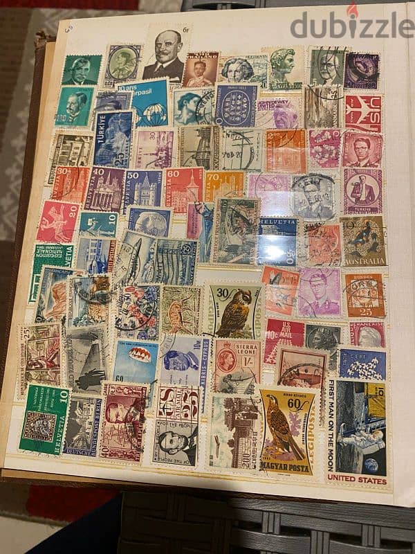 100+ Stamps from all over the world 1