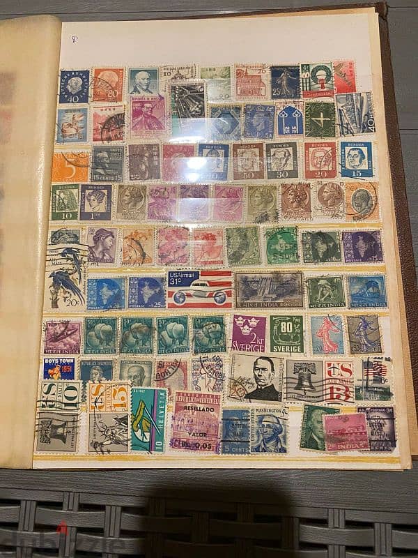 100+ Stamps from all over the world 2