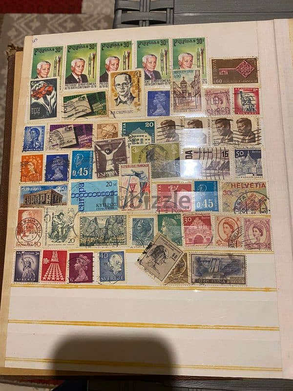 100+ Stamps from all over the world 4