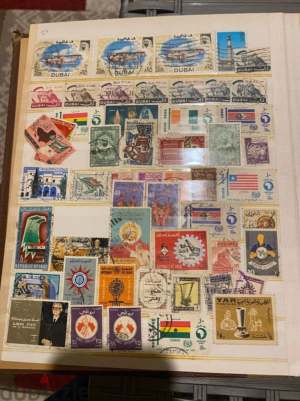 100+ Stamps from all over the world 6