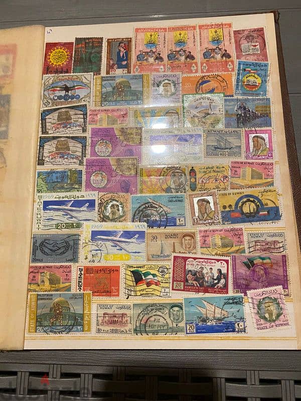 100+ Stamps from all over the world 11