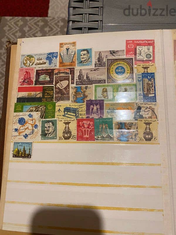 100+ Stamps from all over the world 13