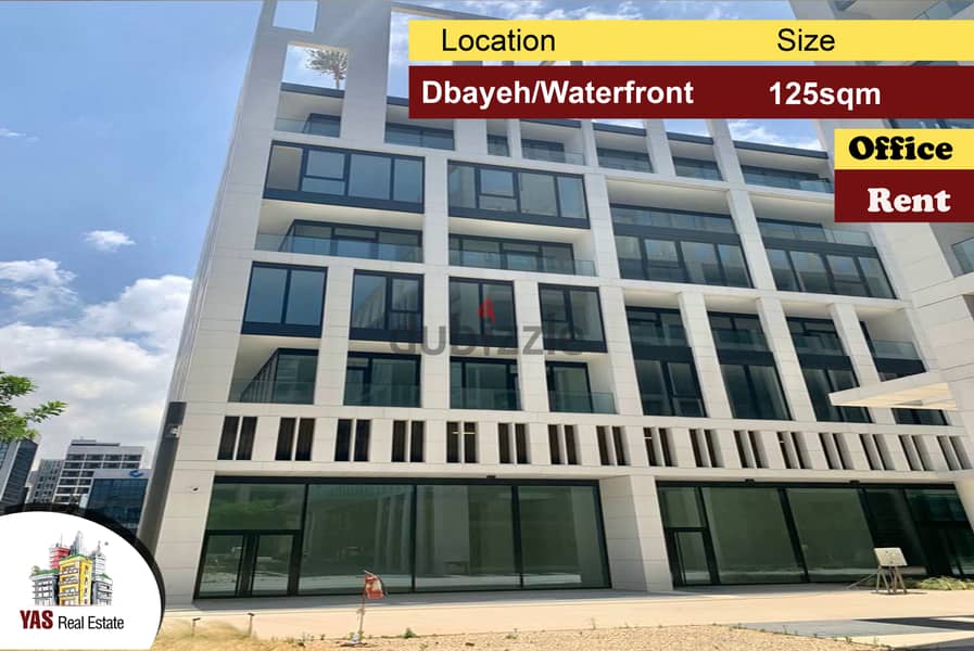 Dbayeh/Waterfront 125m2 | Core & Shell Office | Rent | Luxury | MJ | 0