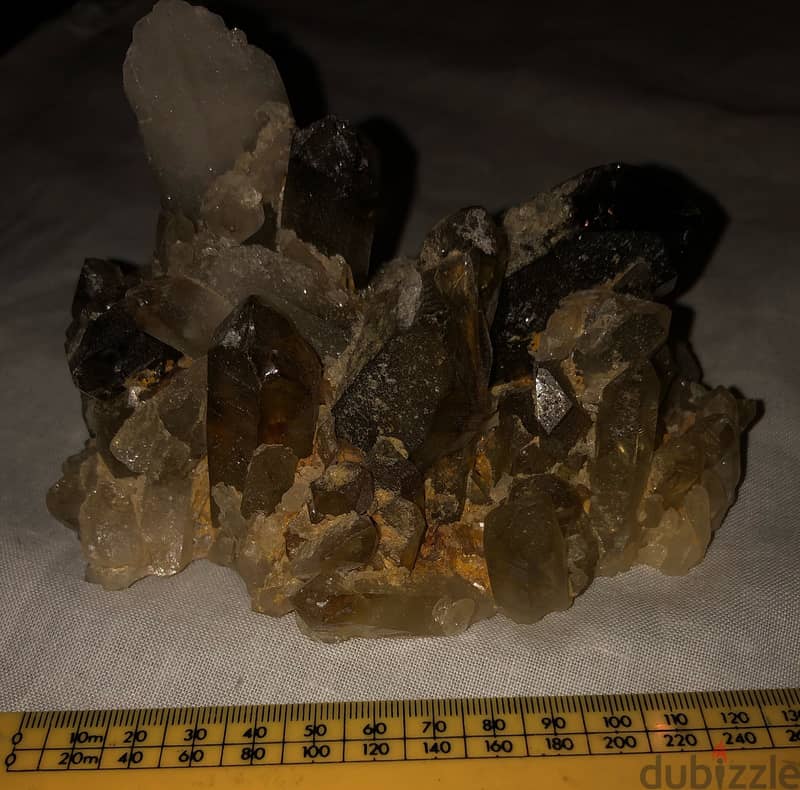 Citrine smoky quart cluster semi precious stone. Size in the pictures 0