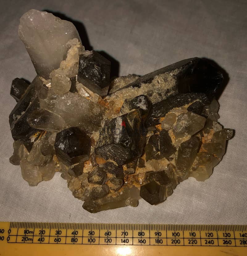 Citrine smoky quart cluster semi precious stone. Size in the pictures 2