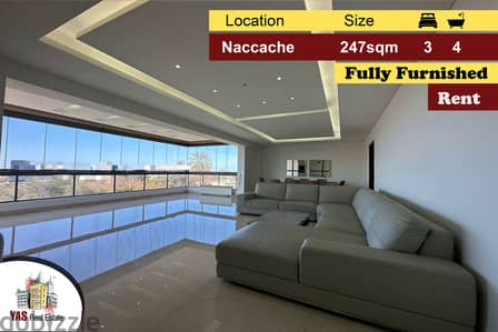 Naccache 247m2 | Furnished | Rent | View | Prime Location | MJ