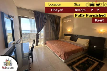 Dbayeh 80m2 | Rent | Fully Furnished | Sea View | Prime Location | MJ