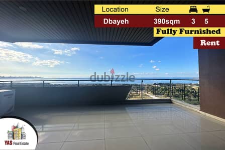 Dbayeh 390m2 | Rent | Furnished | Jacuzzi | Sea View | MJ |