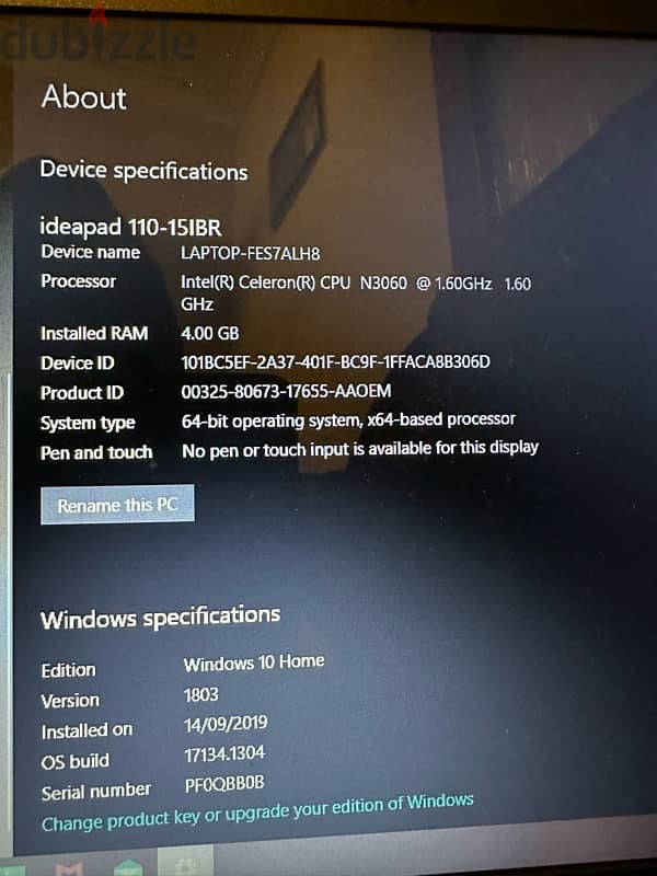 laptop lenovo ideapad110 1000gb 1